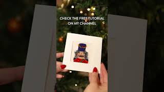 Nutcracker Christmas cards 🎄 #christmasdiy  #needlefelting  #needlefeltingforbeginners