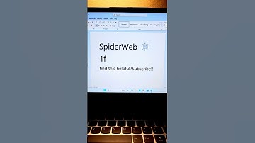 Spiderweb 🕸  icon in MS Word #2025 #computer #msword #microsoft #excel