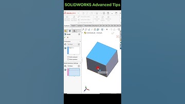 Solidworks shell feature with multiple thickness option #3dmodel #engineering #solidworks