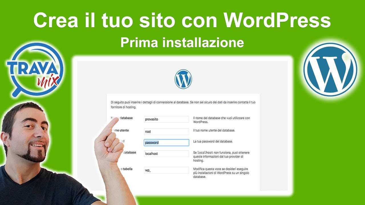 Come creare un sito web con WordPress - n. 2 - Installazione - YouTube
