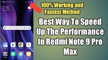 How To Speed Up Device Performance In Redmi Note 9 Pro Max | Best Settings To Increase Mobile Power