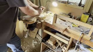 Thinning the violin back plate to 18mm (episode 9)