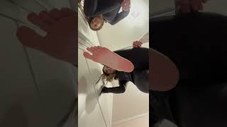 Cute Giantess teases you with her pretty feet then stomps you