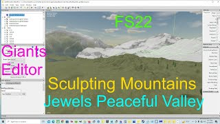 Giants Editor | Jewels Peaceful Valley Map | Sculpting Mountains Around Edge Of Map FS22