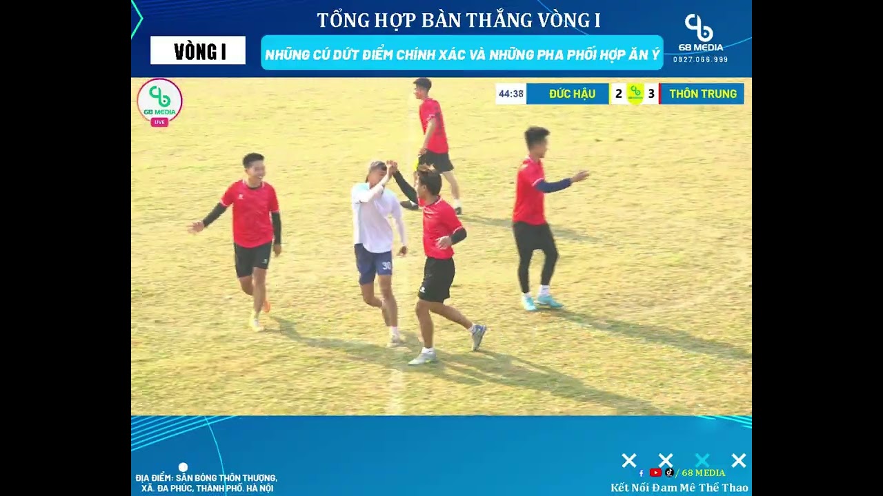 🔥 TỔNG HỢP BÀN THẮNG – VÒNG 1 GIẢI BÓNG ĐÁ ĐỨC HÒA LEAGUE 2025 🔥
