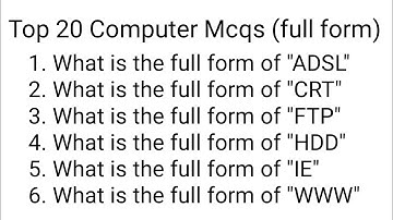 Computer GK | Computer Full Form | Computer MCQ | Computer Quiz | Computer GK Question | GK Quiz