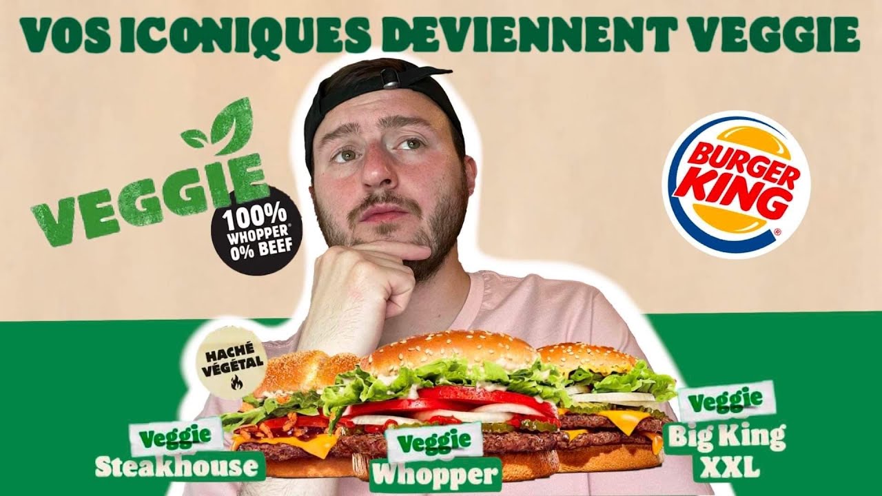 DGUSTATION NOUVEAU BURGER STEAKHOUSE VEGGIE WHOPPER VEGGIE  BIG KING XXL VEGGIE BURGER KING