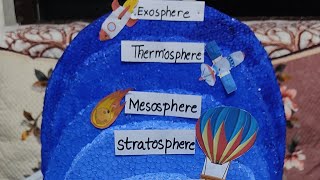 Model on layer of atmosphere||easy and simple science project for children 😁||#viralvideo #model