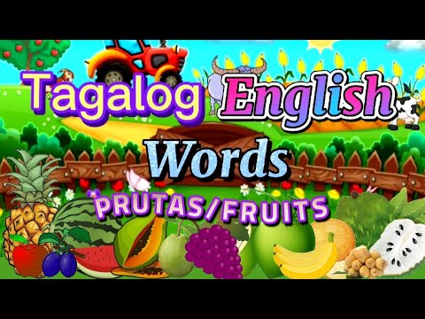 Learn TAGALOG ENGLISH WORDS   Ibat ibang klase ng Prutas  Different kinds of fruits UNLISPACE