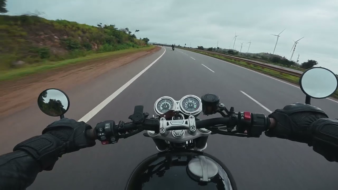 Road to Tungabhadra | Speed Twin 1200 | Just Exhaust | 4K