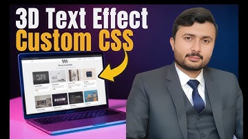 How to add 3d text effect in elementor wordpress website using simple css code?