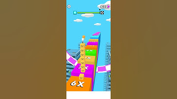 🟥  Cube Surfer  🟨 🟦 🟩  Level 4 Passable Gameplay Android iOS #CubeSurfer #Shorts