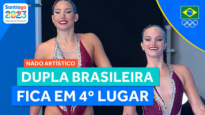 JOGOS PAN-AMERICANOS | DUPLA BRASILEIRA DE NADO ARTÍSTICO FICA EM 4º LUGAR NA COMPETIÇÃO