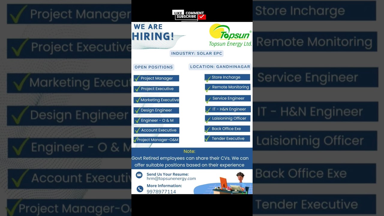 "Jobs in Solar EPC | Apply to Topsun Energy Now!"