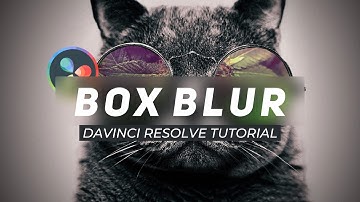 Create A Box Blur Text Effect in Davinci Resolve 16