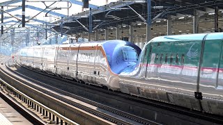 E5系 幹セシU11編成+E8系 幹カタG1編成 東北新幹線 やまびこ124号+つばさ124号 東京行 那須塩原通過【4K】