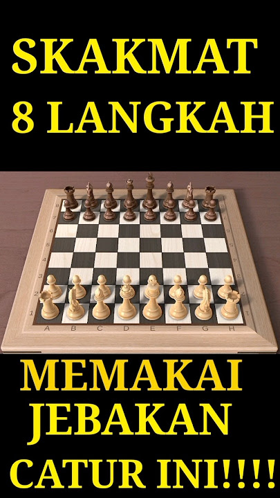 SKAKMAT 8 LANGKAH MEMAKAI JEBAKAN CATUR INI!!!!!! #catur #JEBAKANCATUR