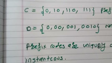 prefix codes krafts inequality video 17 chapter information Theory TE ETC