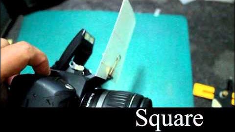 Easy to make Pop-Up Flash Diffuser SLR and reflector.