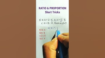 Ratio and Proportion Math Trick in Hind | Rati Proportion Problems | Maths Classes | SS CGL # shorts