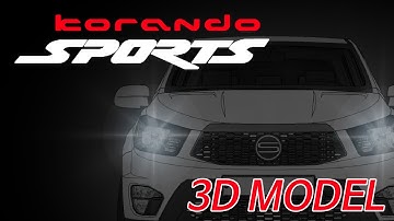 2012 SSANGYONG KORANDO SPORT 3D MODEL [REMAKE]