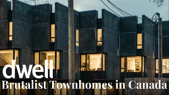 A Group of Brutalist Townhomes Brings a Bit of Rel...