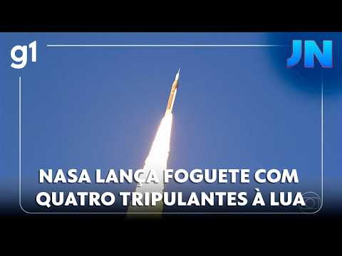 JN: Nasa realiza lançamento de missão histórica à Lua