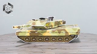 SUPER MILITARY LEOPARD 2A5 TANK 3D Puzzle Jigsaw Model | CubicFun 3D Puzzle P602h screenshot 5