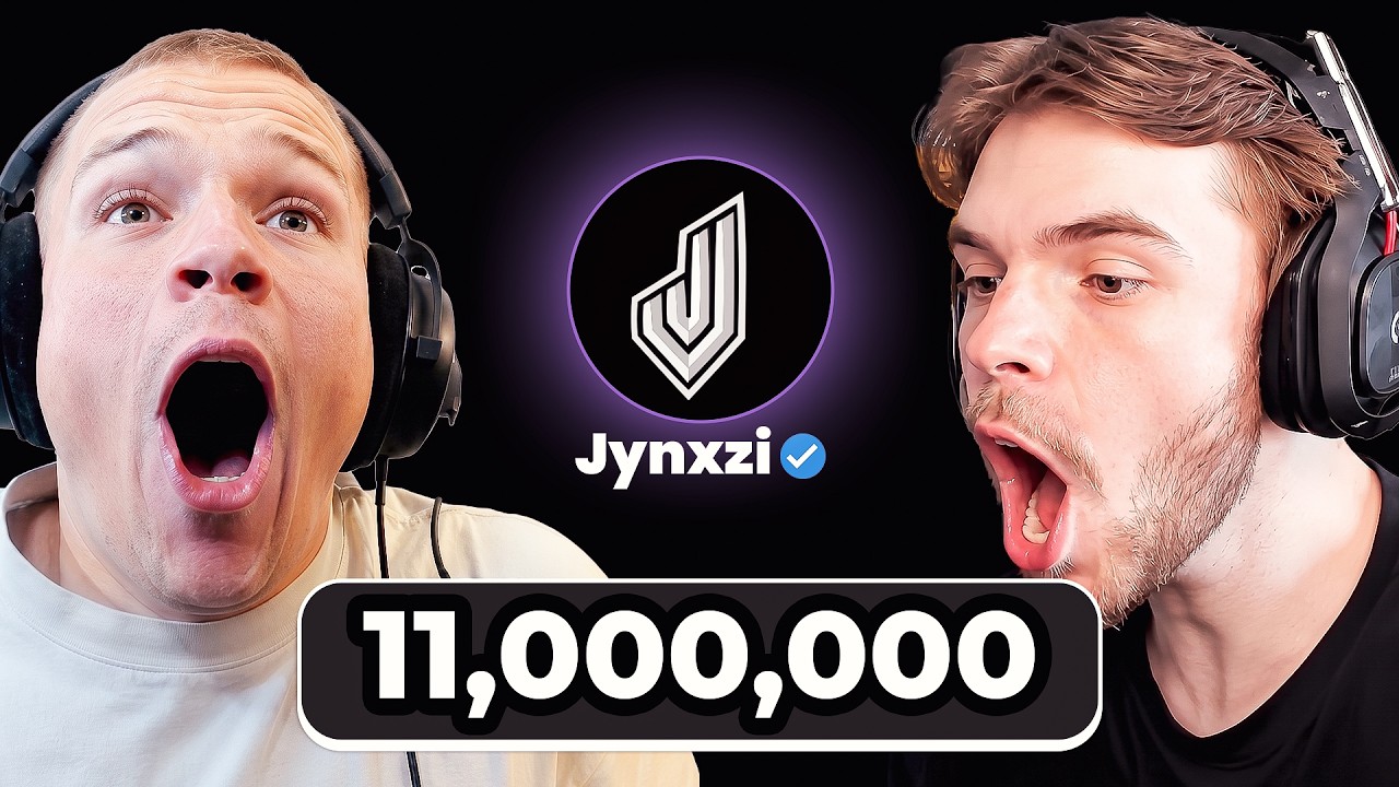 Jynxzi Hits 11,000,000 Twitch Followers!