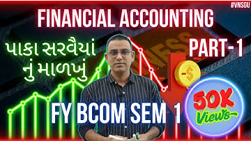🔥FY BCOM SEM 1 (VNSGU) 📚 | FINANCIAL ACCOUNTING | પાકા સરવૈયા નું માળખું PART 1 ✅ | 🚀 E-ABHYASU