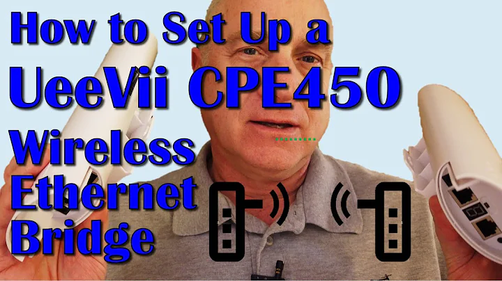 How To Set Up a UeeVii CPE450 Outdoor CPE Ethernet Bridge...including a Starlink application