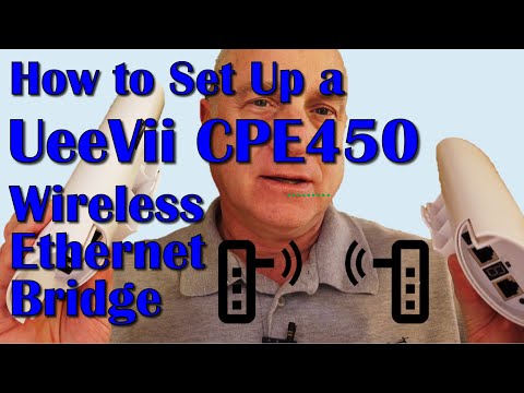 How To Set Up a UeeVii CPE450 Outdoor CPE Ethernet Bridge...including a Starlink application