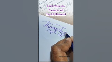 Himanshi #brushpen #signature #calligraphyforbeginners #calligraphyloverwithcalligraphypen
