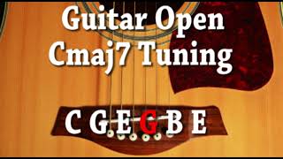 guitar open cmaj7 tuning c g e g b e