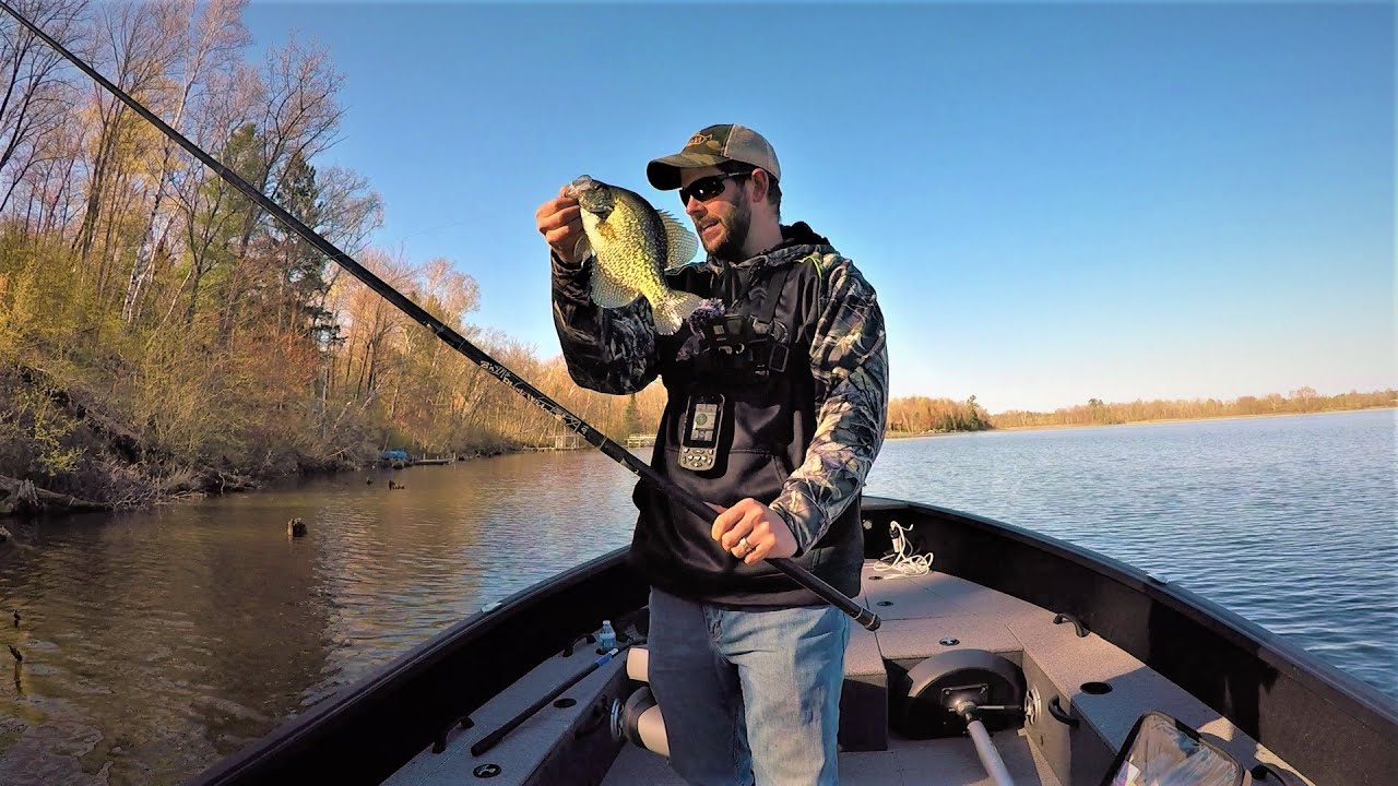 CANE POLE!? Spring Crappies! Underwater Beds! YouTube