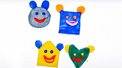 Clay with me | Basic Shapes funny toys (Square, Rectangle, Triangle and Circle)