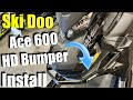 How to Remove The HOOD &amp; Install The HD Front Bumper / Ski Doo Tundra 600 Ace Step-By-Step Guide