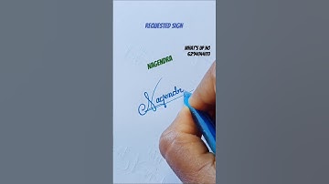 Nagendra #signature #sign your dream #art #autograph #calligraphy #youtubeshorts .