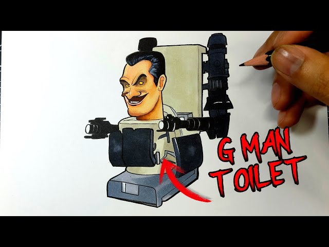 COMO DIBUJAR A G-MAN 4.0 DE SKIBIDI TOILET 67 