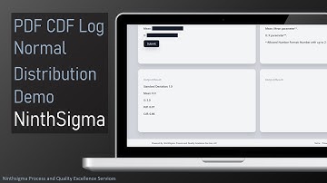 Calculate PDF and CDF for Log Normal Distribution NinthSigma Beta Demo