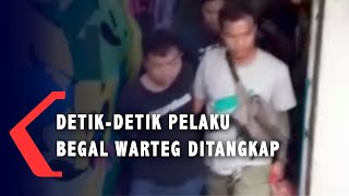 Detik-Detik Pelaku Begal di Warteg Jaksel Ditangkap Polisi