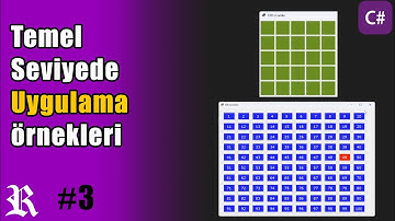 Temel seviye örnekler (kodlamalı) | C# Form eğitimi 3. bölüm