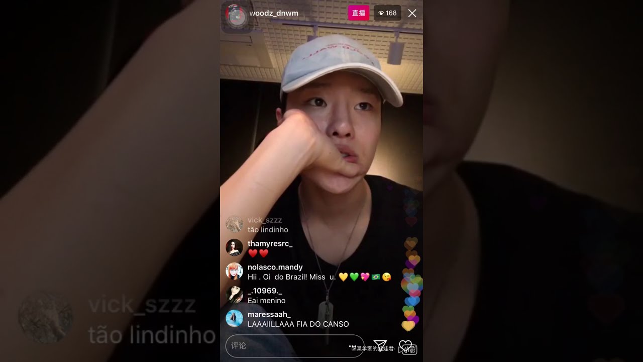 WOODZ/조승연/Cho Seungyoun - 180628 Instagram Live cut: song listening & sing-a-long