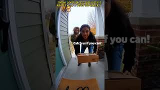 Porch Pirates get INSTANT KARMA 🤣#thief #CaughtOnCamera #securitycamera #instantkarma #funny