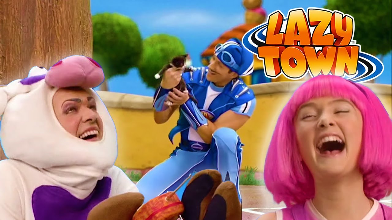 Sportacus rescata a un gato de una vaca loca | Lazy Town en Español | Dibujos Animados en Español