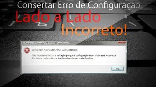 como  corrigir erro do bully configuração lado a lado incorreta!!!
