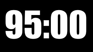 95 Minute Timer ⏱️ Countdown with Alarm