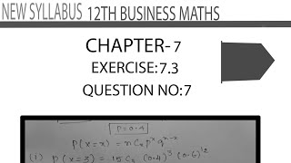 12th Business Maths.Chapter-7.Exercise:7.3.Question No:7