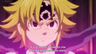 meliodas vs zeldris and estarossa fighting over Elizabeth