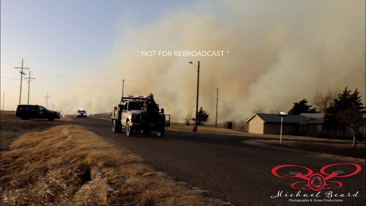 12152021 Skellytown, TX 23k acre fire reaches streets of town